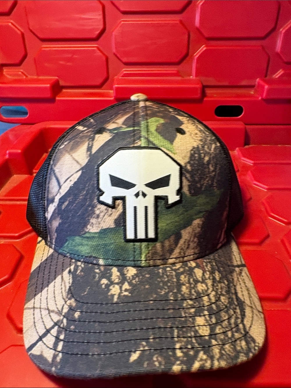 Men’s Marvel Punisher Camo Snapback Hat Cap NEW